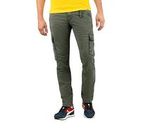 Timezone Bentz Regular Pantalón de Vestir, Olive Wood, 31W / 32L para Hombre