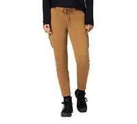 Timezone Malikatz Slim 7/8 Pantalón de Vestir, Beige, 27W para Mujer