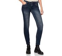 Timezone Pantalones de Mujer Slim Tahilatz, Metal Blue Wash, 25W x 32L