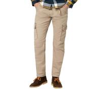 Timezone Pantalones Rogertz Regulares para Hombre, Beige, 33W / 34L