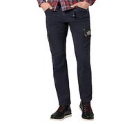 Timezone Regular Rogertz Pantalón de Vestir, Negro (Total Eclipse), 34W x 32L para Hombre