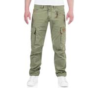 Timezone RogerTZ Roger - Pantalones cargo para hombre, estilo informal, Washed Kaki, 30W x 34L