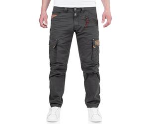 Timezone RogerTZ Roger - Pantalones cargo para hombre, informales, modernos, Azul Grafito, 36W / 32L