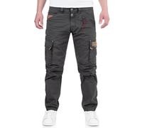 Timezone RogerTZ Roger - Pantalones cargo para hombre, informales, modernos, Azul Grafito, 36W x 32L