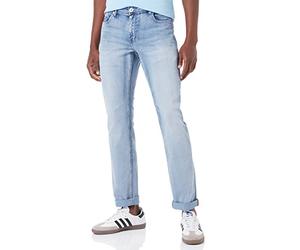 Timezone Slim EduardoTZ para Hombre, Aqua Blue Wash, 29W x 30L