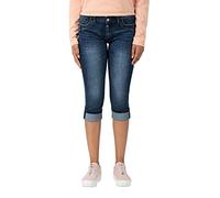 Timezone Slim Talitz 3/4 Pantalones Cortos, Azul (Skylight Blue Wash 3336), W32 (Talla del Fabricante: 32) para Mujer