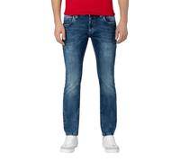 Timezone Vaqueros Eduardotz Slim para Hombre, Azul (White Aged Wash 3201)., 38W x 32L