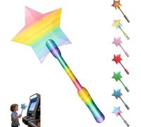 TIMIFUN Varita Impresa En 3D para Pagar con Un Toque, Star Magic Wand, Tarjetero De Pago Sin Contacto con Ranura Interna Oculta, Varita para Tarjetas De CréDito con Un Toque para Escuelas (Rainbow)