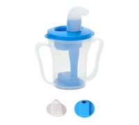 TIMIFUN Vaso regulador para disfagia, adecuado para personas con dificultades para tragar. Puede dispensar 5cc o 10cc de líquido por vez, ayuda a prevenir el atragantamiento. (A)