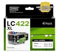 Timink 4 Pieza LC422XL Cartuchos de Impresión Compatibles para Brother LC422 LC422XL LC-422XLVAL Compatibles para Brother MFC-J6540DW MFC-J5340DW MFC-J5740DW MFC-J6940DW MFC-J5345DW