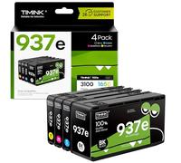 Timink 937XL Cartuchos de Impresora compatibles con HP 937E 937 XL compatibles con HP OfficeJet 9110b, 9130b, 9120b, 9117b, 9720 y 9730 (con Chip)