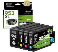 Timink 953 953XL Cartuchos de Tinta Compatible para HP 953XL Multipack Compatible para HP Officejet Pro 8210 7720 7730 7740 8710 8715 8720 8725 8730 8740 (4 Pack)