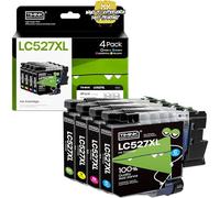 Timink LC527XL Cartuchos de impresora compatibles con Brother LC527 LC527VAL LC527XL Cartuchos para Brother MFC-J4350DW MFC-J4550DW (4 unidades)