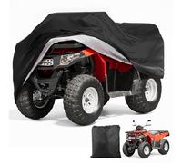 Timisea Fundas Cubierta protectora impermeable para vehículos ATV Quad de 4 ruedas, resistente al polvo, la lluvia y los rayos UV, color negro, 210 x 120 x 115 cm