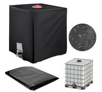 Timisea IBC - Cubierta para depósito IBC, color verde, 1000 L, para exteriores, para contenedores IBC, tela Oxford, cubierta protectora para depósito, 120 x 100 x 116 cm