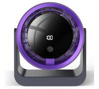 Timiyou Mini Ventilador Silencioso USB - 360° de Dirección del Viento, 100 Ajustes Continuos, Diseño Práctico para Hogar, Oficina y Viajes, ¡Batería de 10 Horas