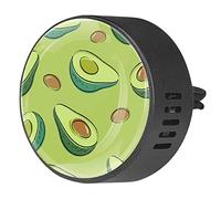 Timmershabi 2 piezas de aguacate cortado en la mitad, difusor de ambientador de aromaterapia para coche, difusor de fragancia para coche, medallón para coche, oficina, cocina