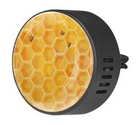 Timmershabi Acuarela Colmena 2 unids personalizado coche aromaterapia ambientador difusor de fragancia coche medallón difusor de ventilación clip para coche, oficina, cocina