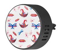 Timmershabi Acuarela Halloween Candy 2 unids personalizado coche aromaterapia ambientador difusor de fragancia coche Locket difusor difusor de ventilación clip para coche, oficina, cocina