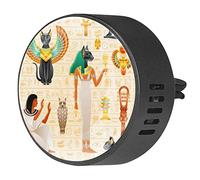 Timmershabi Antiguo Egipto Faraón Símbolo Gato Bastet 2 unids ambientador de aromaterapia para coche difusor de fragancia para coche Locket difusor de coche clip de ventilación para coche, oficina, cocina