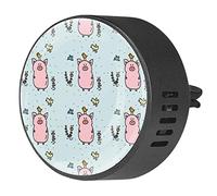 Timmershabi Aves en cabeza de cerdo, 2 piezas de difusor de ambientador de aromaterapia para coche, difusor de fragancia para coche, medallón para coche, oficina, cocina