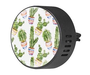 Timmershabi Cactus, 2 unidades de encargo para aromaterapia de coche, difusor de fragancia de coche, difusor de coche, clip de ventilación para coche, oficina, cocina