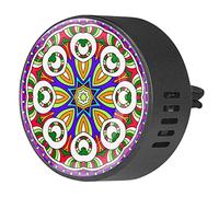 Timmershabi Círculo de encaje floral mandala 2 piezas difusor de aromaterapia ambientador de coche difusor de fragancia de coche Locket difusor difusor de ventilación clip para coche, oficina, cocina