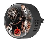 Timmershabi Halloween Fiesta de vacaciones fantasma 2 unids personalizado coche aromaterapia ambientador difusor de fragancia de coche Locket difusor de ventilación clip para coche, oficina, cocina