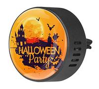 Timmershabi Halloween Party 2 unids personalizado coche aromaterapia ambientador difusor difusor de fragancia coche Locket difusor de ventilación clip para coche, oficina, cocina