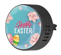 Timmershabi Happy Easter Pink Petals 2PCS Custom Car Aromaterapia Ambientador Difusor de Fragancia de Coche Locket Difusor de Coche Clip de Ventilación para Coche Aplicable para Coche Oficina