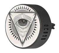 Timmershabi Insignia de un ojo, 2 unidades, difusor de aromaterapia para coche, difusor de fragancia para coche, medallón difusor de ventilación para coche, oficina, cocina