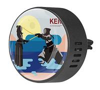 Timmershabi Kendo japonés - 2 piezas de difusor de ambientador de aromaterapia para coche, difusor de fragancia para coche, clip de ventilación para coche, oficina, cocina