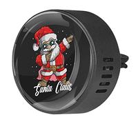 Timmershabi Lindo Papá Noel dabbing dance 2 unids ambientador de aromaterapia de coche difusor difusor de fragancia de coche Locket difusor difusor de ventilación para coche, oficina, cocina