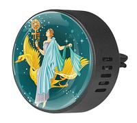 Timmershabi Nacimiento de la diosa griega afrodita 2 piezas de difusor de ambientador de aromaterapia para coche, difusor de fragancia para coche, medallón difusor de coche, clip de ventilación para coche, oficina, cocina