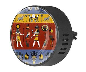 Timmershabi Patrón de religión egipcia antigua, 2 unidades, ambientador de aromaterapia para coche, difusor de fragancia para coche, clip de ventilación para coche, oficina, cocina