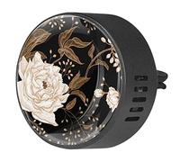 Timmershabi Peonies and Roses - Difusor de ambientador para aromaterapia de coche, difusor de fragancia de coche, clip de ventilación para coche, oficina, cocina