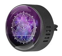 Timmershabi White Mystery Cccult Alchemy - Difusor de ambientador de aromaterapia para coche, difusor de fragancia para coche, clip de ventilación para coche, oficina, cocina