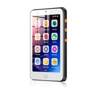 TIMMKOO Reproductor de audiolibros sin anuncios, sin distracciones, Bluetooth y WiFi, altavoz, reproductor de audio portátil de pantalla de 4 pulgadas para niños y personas mayores, aplicaciones