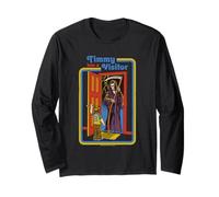 Timmy Grim Reaper Sarcastic Retro Vintage Funny Adult Humor Manga Larga