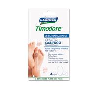 Timodore, Apósitos para Callos en los Dedos del Pie, Indicados para Eliminar los Callos de los Pies Sin Dolor, También Aptos para las Manos, 100% Made in Italy, Dermatológicamente Testado, 4 unidades