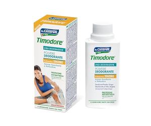 Timodore, Polvo Desodorante de Jengibre, Solución Perfecta para la Sudoración Excesiva y el Mal Olor de los Pies, 100% Made in Italy, Dermatológicamente Testado, 75 gr