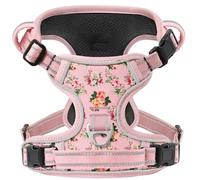 Timos Arnés para Perros, sin tirones, arnés para Mascotas con 2 Clips para el cinturón, Chaleco Ajustable con Forro Suave, Chaleco Oxford Reflectante, al Aire Libre, con asa fácil de controlar