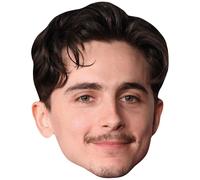 Timothée Chalamet (Moustache) Big Head. Máscara más grande que la vida.