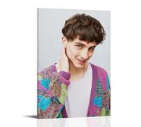Timothée Chalamet - Pósteres impermeables para pared, impresión en casa, a prueba de humedad, fácil de instalar y resistente a la decoloración, estilo marco, 50 x 75 cm