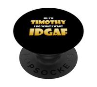 Timothy Costume Idgaf Funny Meme Halloween Tim Costume Timmy PopSockets PopGrip Adhesivo
