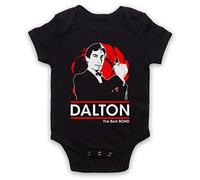 Timothy Dalton The Best Bond British Spy Secret Agent 00 Double O Baby Grow, Negro, 0-3 Months