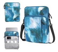 TiMOVO 13.3'' Funda para Portátil, Bolsa para iPad Air 13 Inch 2024,iPad Pro 13 Inch 2024,iPad Pro 12.9 2022/2021/2020,MacBook Air 2022-2018,MacBook Pro 2022-2016,Galaxy Tab S9+, Pavo Real Azul