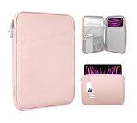 TiMOVO 13" Funda Tableta con Bolsillo para Pad Air 13" M3 2025, iPad Pro 13"/12.9", Galaxy Tab S9/S10 Plus/S9 FE+ 12.4", Remarkable Paper Pro 11.8", Rosa