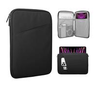TiMOVO 13" Funda Tableta con Bolsillo para Pad Air 13" M3 2025, iPad Pro 13"/12.9", Galaxy Tab S9/S10 Plus/S9 FE+ 12.4", Remarkable Paper Pro 11.8", Negro
