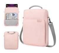 TiMOVO 13 Pulgadas Funda para Tableta Bolso con Bandolera para MacBook Air, MacBook Neo, iPad Air 13" M3 2025, iPad Pro 13"/12.9", Galaxy Tab S9/S10 Plus/S9 FE+/S9 FE Plus 12.4", Rosa